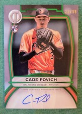 2025 Topps Tribute - Cade Povich Tribute Autographs Green Holo Auto (RC)  #/99  