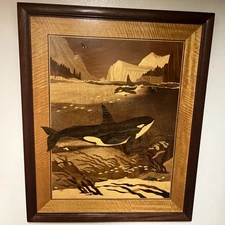 Fantastic Marquetry Work By Jeffrey Alan Nelson Hudson River Inlay "Orcas Sky"