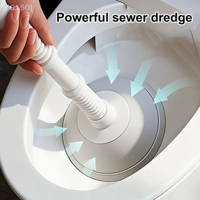 Plastic Toilet Plunger Drain Unblocker Pipe Cleaner Bathroom Kitchen Tool
