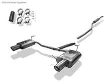  Edelstahl Duplex Sportauspuffanlage Honda Accord 8 CU2 ab 2008 je 100mm