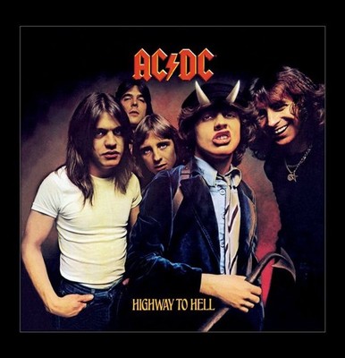 AC/DC Highway to Hell Album Cover 3x3  Magnet Classic Rock Band Collectible