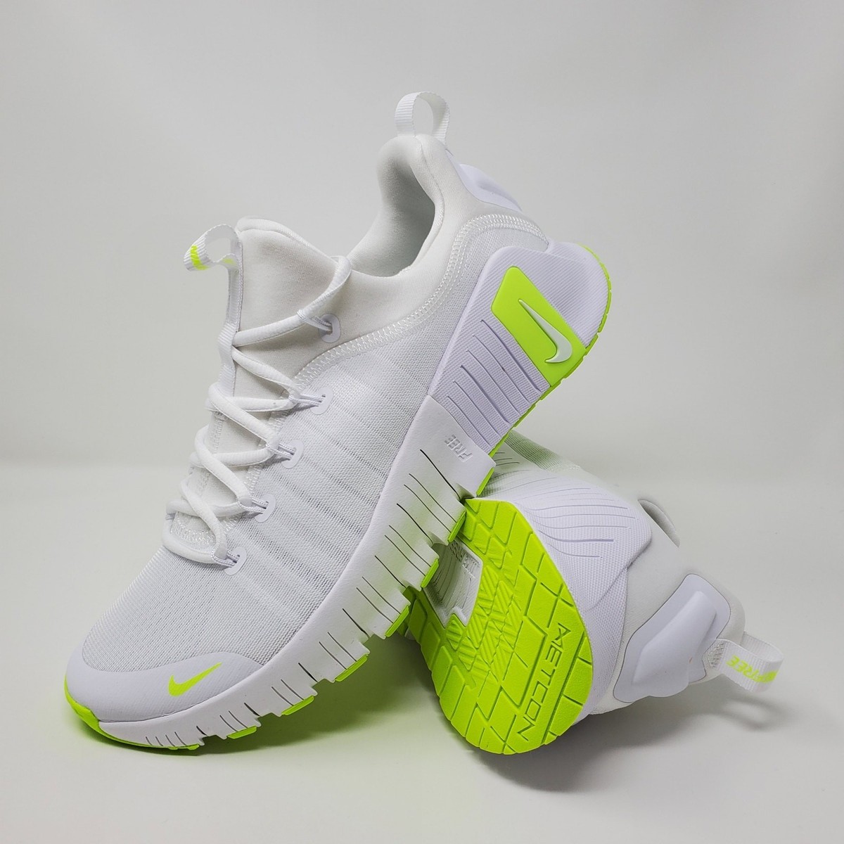 Nike Free Metcon 6 White Volt Shoes FJ7127-104 Men display picture 3