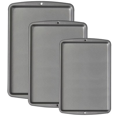 Wilton 3-Piece Premium Non-Stick Cookie Sheet Set