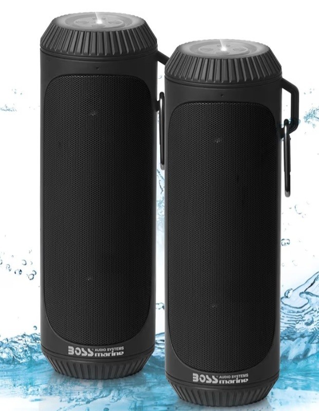 Boss Audio Bolt Marine Bluetooth Speaker with Flashlight #BOLTBLK