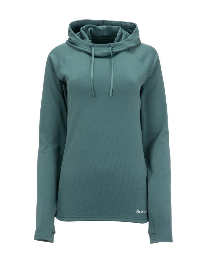 Simms Womens Heavyweight Baselayer Hoody - Haut thermique à capuche femme pour grand froid