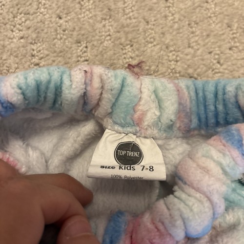 Kids super soft pajama pants size 7-8 crinkle tie dye - Picture 3 of 4