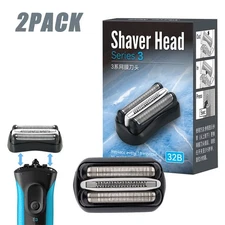 SERIES 3 32B REPLACEMENT SHAVER HEAD FOR BRAUN, FOIL & CUTTER REPLACEMENT HEAD