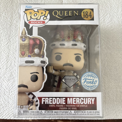 Funko Pop! Rocks: Queen - Freddie Mercury - Diamond inkl. Protector Case #184