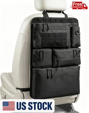 One-Piece Universal Car Seat Back Organizer with Tissue Water Bottle Bag