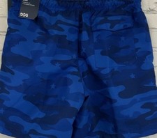 NEW Boys Athletic Fit Rec Fabric Shorts Team Royal Blue Camo L Large, MSRP 25