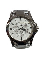 D&G Quartz Analog Watch Stainless Steel White