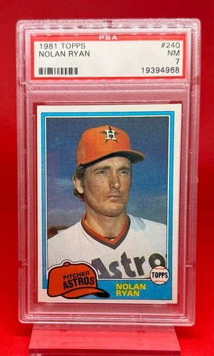 🔥 1981 Topps - NOLAN RYAN #240 - PSA NM 7;