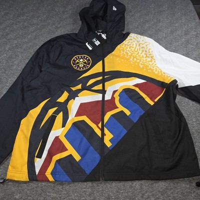 Denver Nuggets NBA New Era Men s Windbreaker Hooded Jacket Size XL - NEW $120