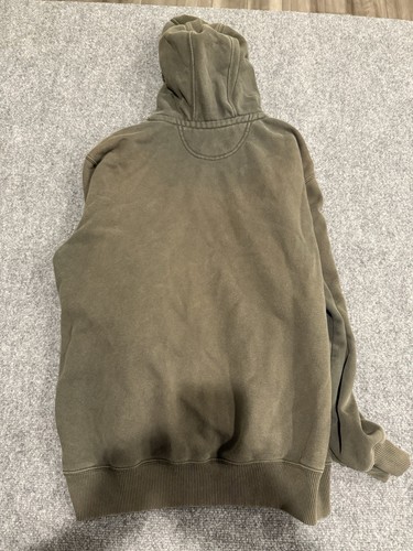 Carhartt Hoodie Mems L Green Rain Defender Paxton 1/4 Zip Heavyweight KE9 - Picture 5 of 6