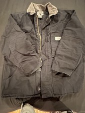 Dickies Men's Black Cotton Full Zip Jacket Quilted Lined Corduroy Collar