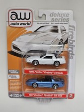 Pontiac Firebird Formula 1992 Auto World y Firebird T/A WS6 1997 paquete de 2 1:64