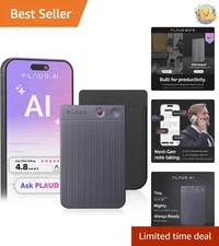 Compact AI Voice Recorder - Transcription & Summarization in 112 Languages, 64GB