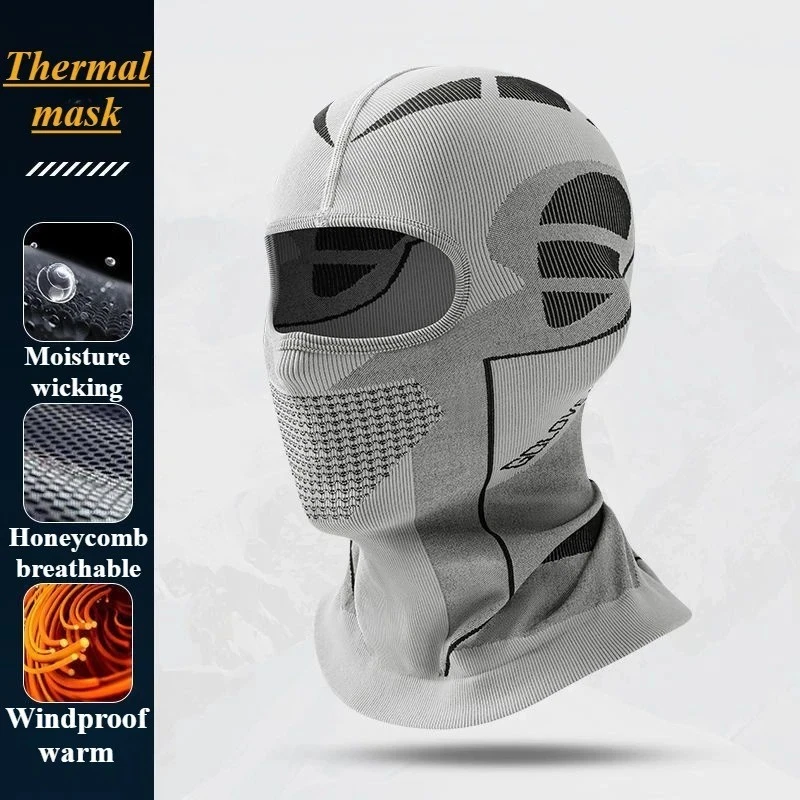 Thermal Scarf Balaclava Men Women All Face Mask Winter Warm Ski Hat Cold-Proof