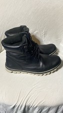 Timberland Womens Black Leather Lace Up Ankle...