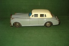 Vintage 8" Bandai Tin Rolls Royce Hardtop Friction Car Gray JAPAN MADE, 1960