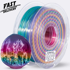 1KG GEEETECH 3D Printer Filament Silk PLA 1.75mm Silk Rainbow Print Refills