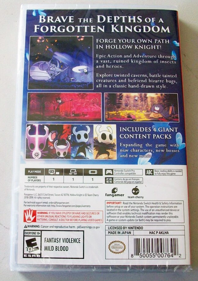 Hollow Knight Nintendo Switch - ALL DLC included - NEW FREE US SHIPPING - Image 2 of 4