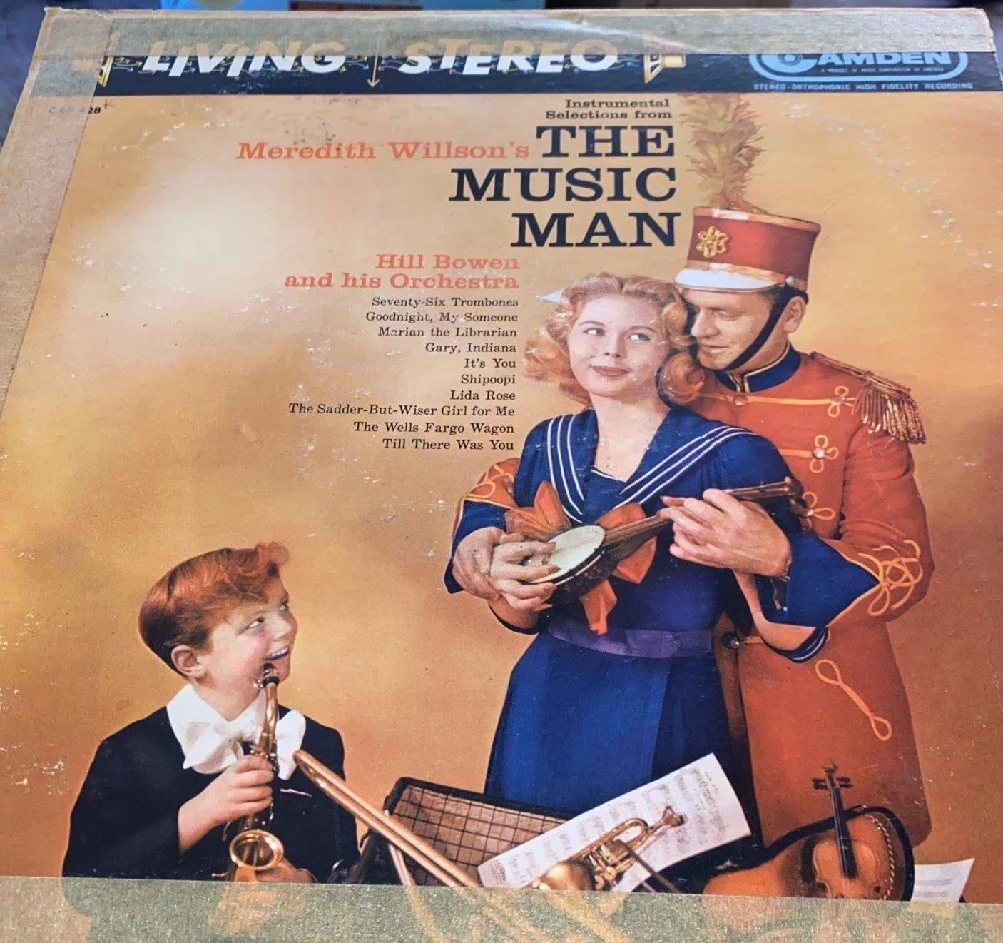 The Music Man LP – Meredith Willson – CAS 428 Columbia Stereo Broadway Cast