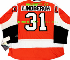 NWT S to 2XL* PELLE LINDBERGH PHILADELPHIA FLYERS NHL LICENSED RBK HOCKEY JERSEY