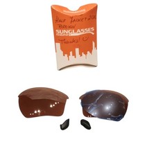Authentic Oakley Half Jacket 2.0 XL Brown Sunglasses Replacement Lenses NEW