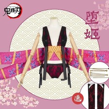 Demon Slayer Daki Cosplay Costume Clothing Halloween Outfit Anime Outfit Wig