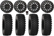 System 3 SB-6 15" Wheels Black (6+1) 35" ATX470 Tires Polaris Sportsman / RZR /