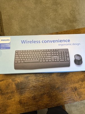 Philips 3000 Series Professional 2.4GHz Wireless SPK6307 Keyboard & SPK7307 Mous