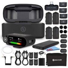 Hollyland LARK MAX 2 Combo 4-Person Wireless Microphone Space Gray 