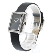 CHANEL BOY.FRIEND H4883 22mm SS Black #C17255