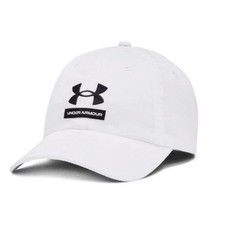 NWT Men Under Armour White Adjustable Cap One Size Fits Most