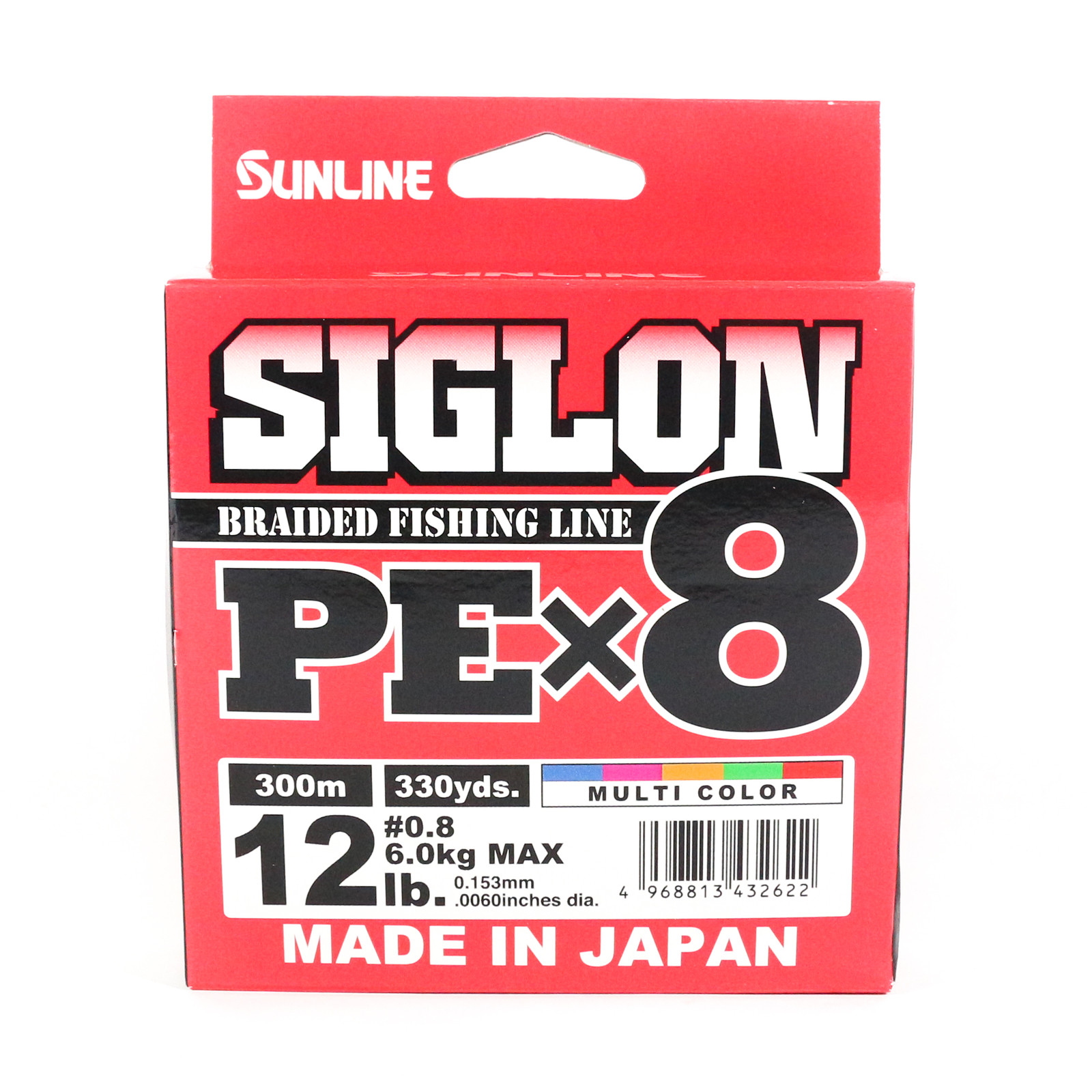 Sunline P.E Line X8 Siglon 300M P.E 0.8 12LB Multi (2622)