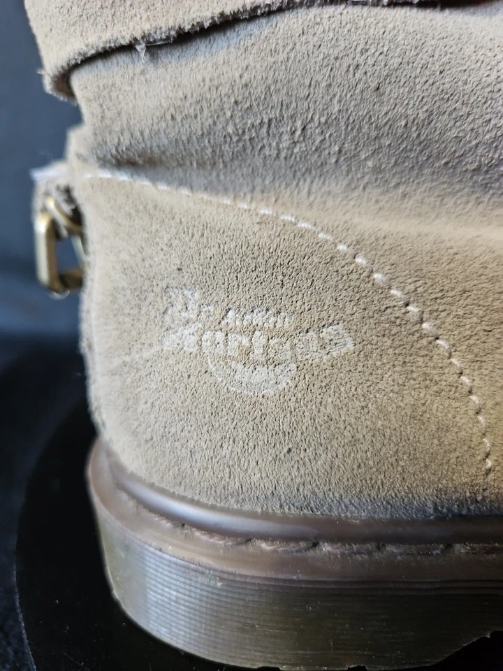 Dr Martens Triumph Aimilita Botas Florales Plegables Gamuza Marrón EE. UU. 9/Uk7/EU41 Foto 3 de 4