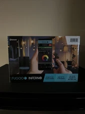 Fugoo Inferno Indoor/Outdoor Bluetooth Speaker and Real Flame Lantern NEW