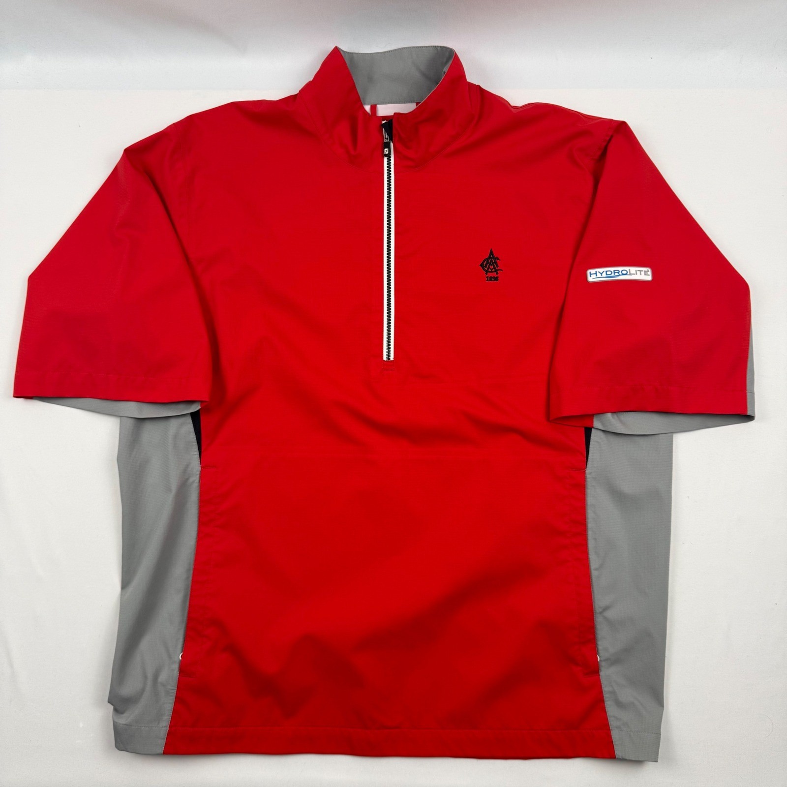 FootJoy DryJoys Hydrolite Golf Rain Shirt Mens Medium Red Atlanta Athletic Club