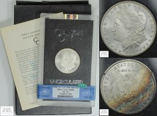 1880 CC VAM-6 8/7 Low 7 GSA Hoard Morgan Dollar NGC MS 64 CAC (RAINBOW TONED!)
