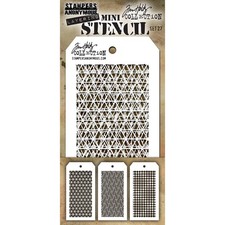 Tim Holtz Mini Layered Stencil Set 3/Pkg Set 27
