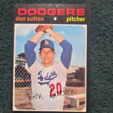 Topps 1971 Don Sutton #361 Los Angeles Dodgers MLB Baseball Card Base Set