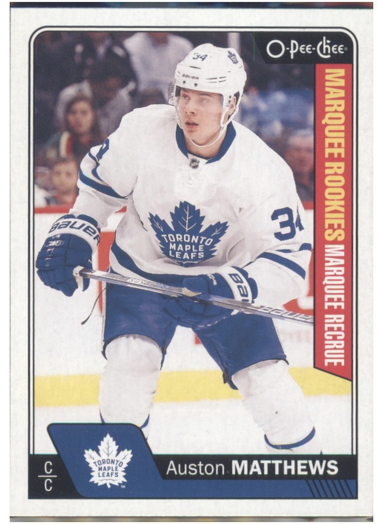 2016-17 Upper Deck Auston Matthews #694 2016-17 O-Pee-Chee Update RC
