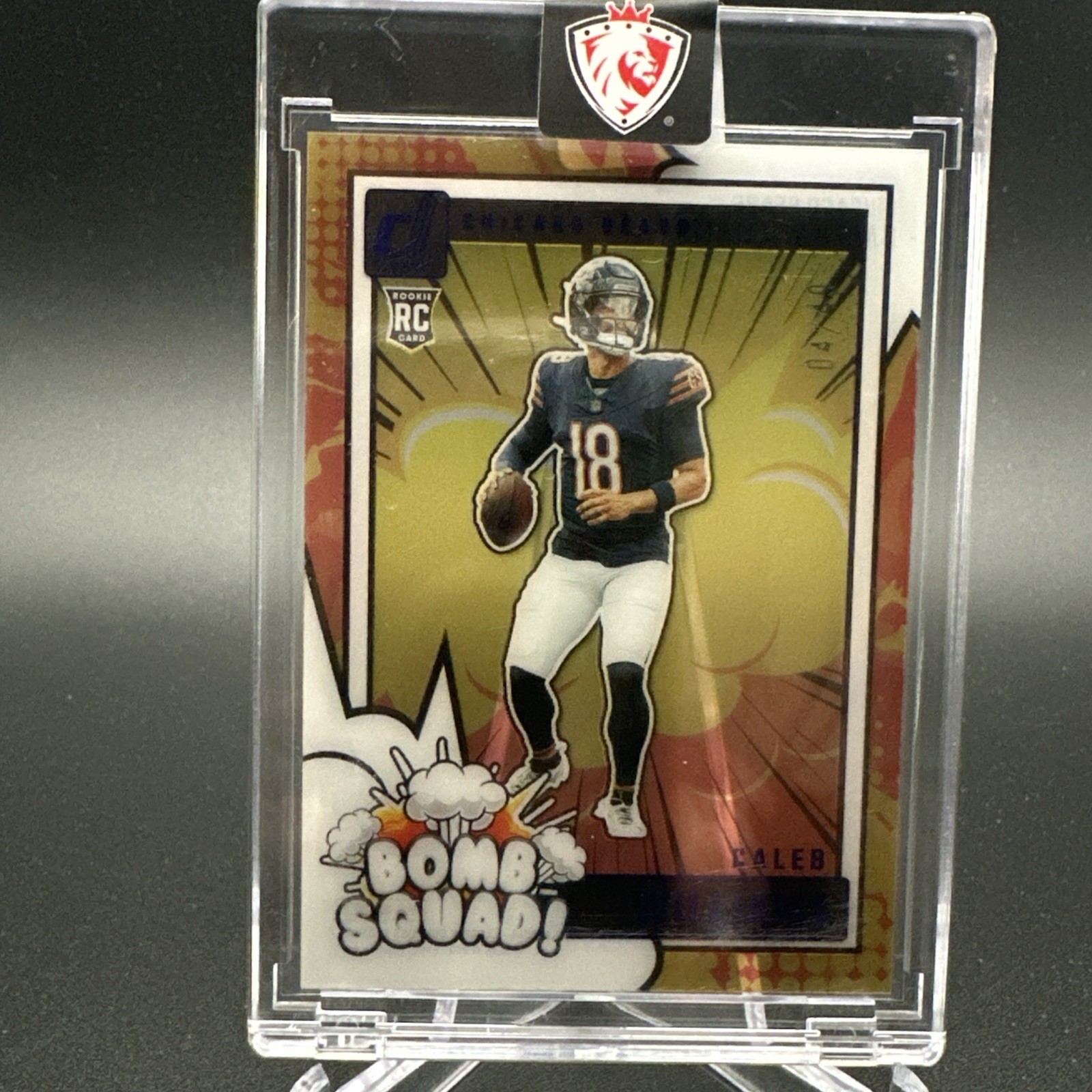 2024 Panini Clearly Donruss - Clearly Bomb Squad Caleb Williams Blue 04/49 (RC)