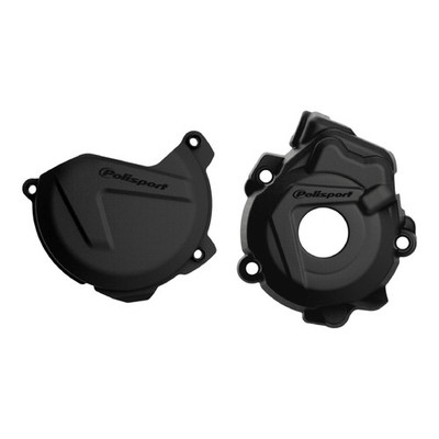 Polisport Engine Cover Kit (Blk) - Compatible with Various KTM & Husqvarna