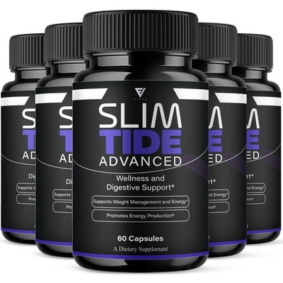 (5 Pack) Slimtide Advanced Health Management Capsules, Slim Tide (300 Capsules)