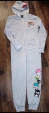 Forever 21 Hello Kitty White Fleece Jumpsuit. Size M FLAW See Photos