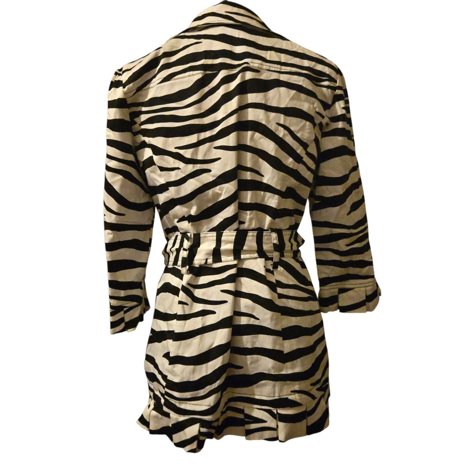 Chaqueta Y2K Heart Soul L Abrigo Doble Pecho Guisante Cebra Preppy Mob Esposa Foto 2 de 4