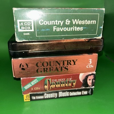 5 COUNTRY MUSIC BOX SETS - 16 CDS - Forever Country Tin Country