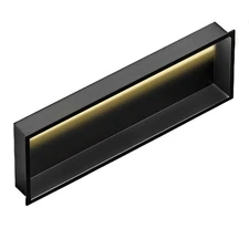 Stainless Steel Shower Niche No Tile Needed Wall Vertical Recessed Shelf Storage